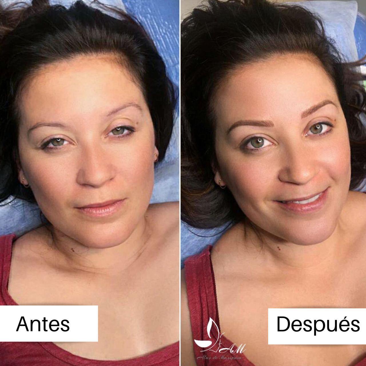 Resultado natural de cejas tras la sesión